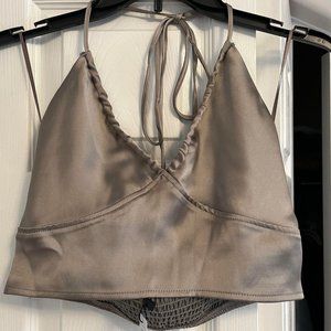 Garage Ruched Halter Top (New)